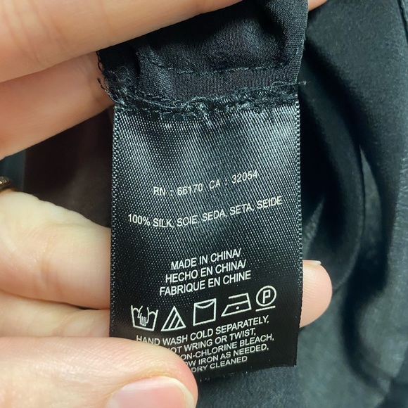 NWT Anthropologie “Maeve” 100% Black/Brown High-Low Tank Size 4 - Picture 3 of 5